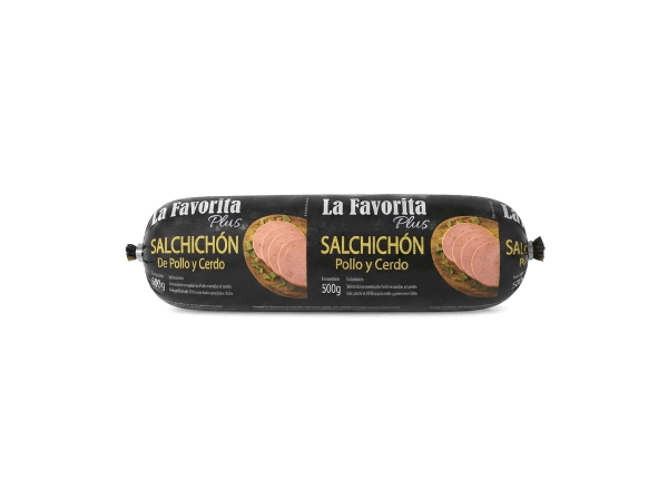 Salchichón de pollo y cerdo La Favorita 500g