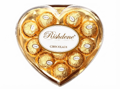 Caja de bombones chocolate Rishdene