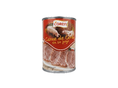 Carne de cerdo en su jugo COREN 400g