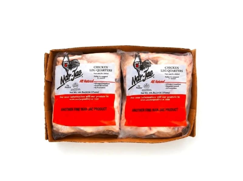 Caja de pollo de cuartos 10 LBS (4 unidades)